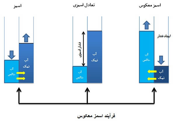 انواع روش های تصفیه آب: از تکنولوژی های سنتی تا پیشرفته ترین روش ها 4 روش اسمز معکوس از انواع روش های تصفیه آب خانگی