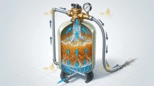 نحوه بک واش سختی گیر رزینی 10 resin-water-softener-backwash-process